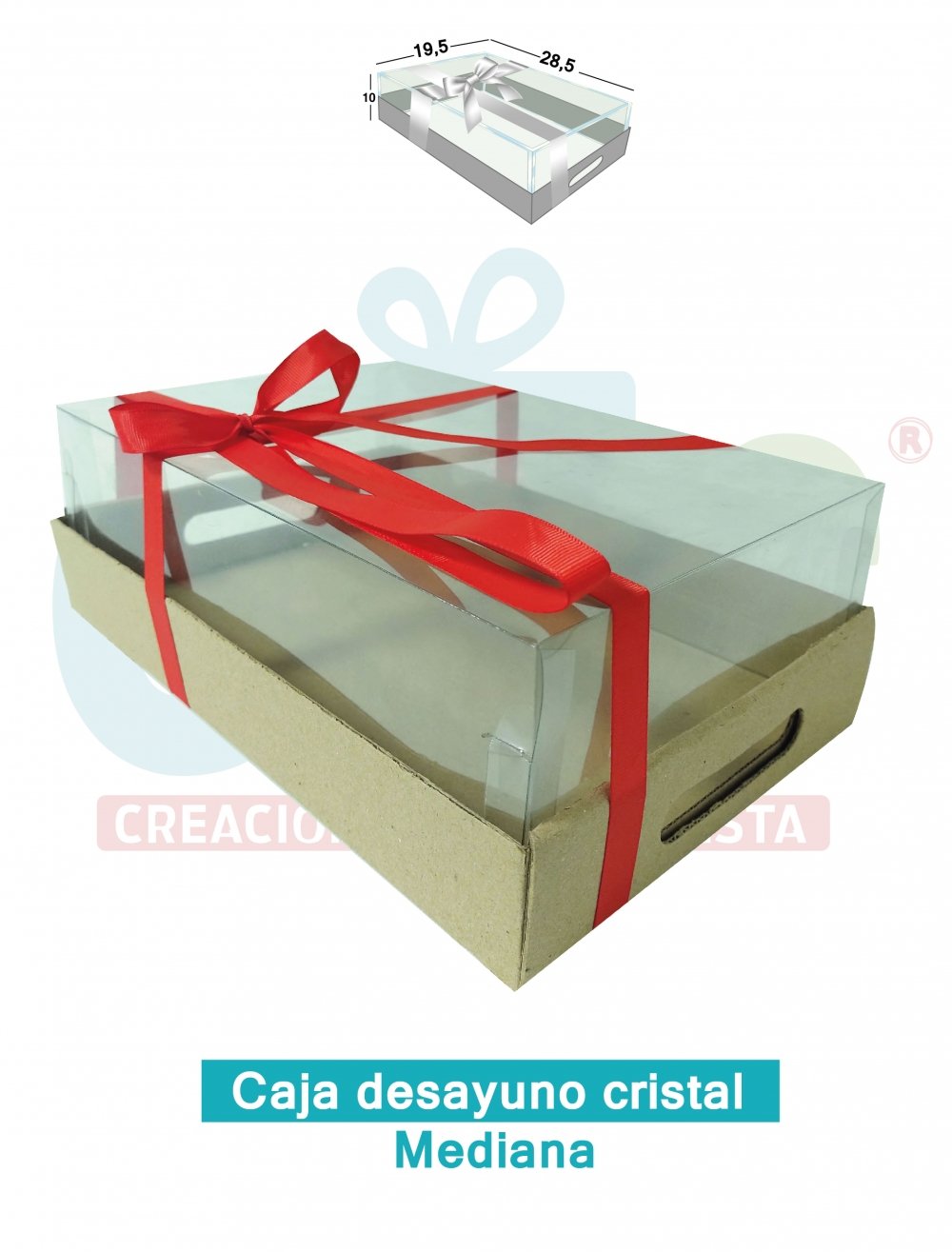 CAJA DESAYUNO CRISTAL MEDIANA