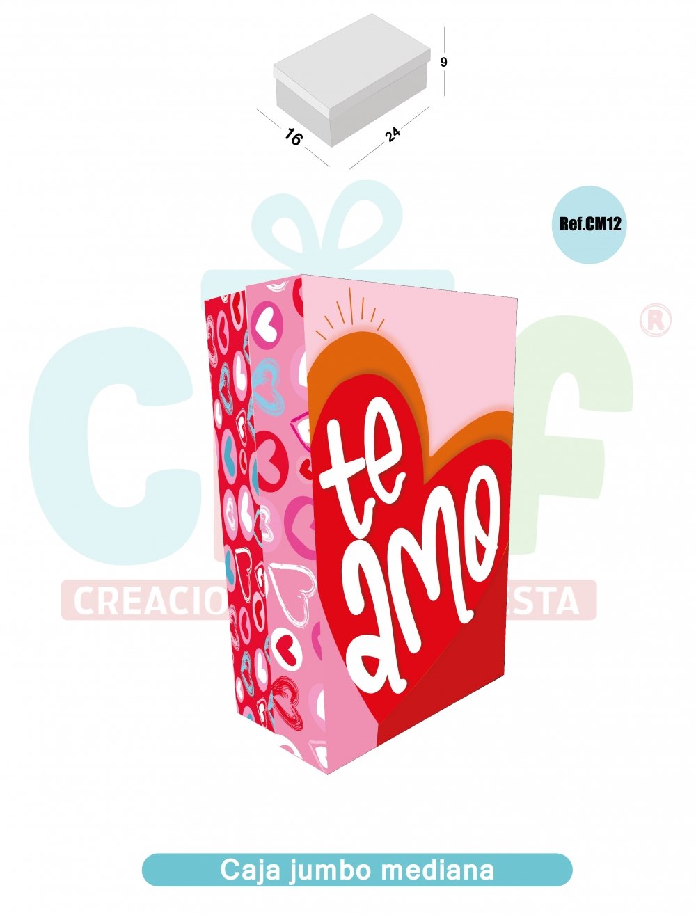 CAJA JUMBO COLOR MEDIANA  CM12