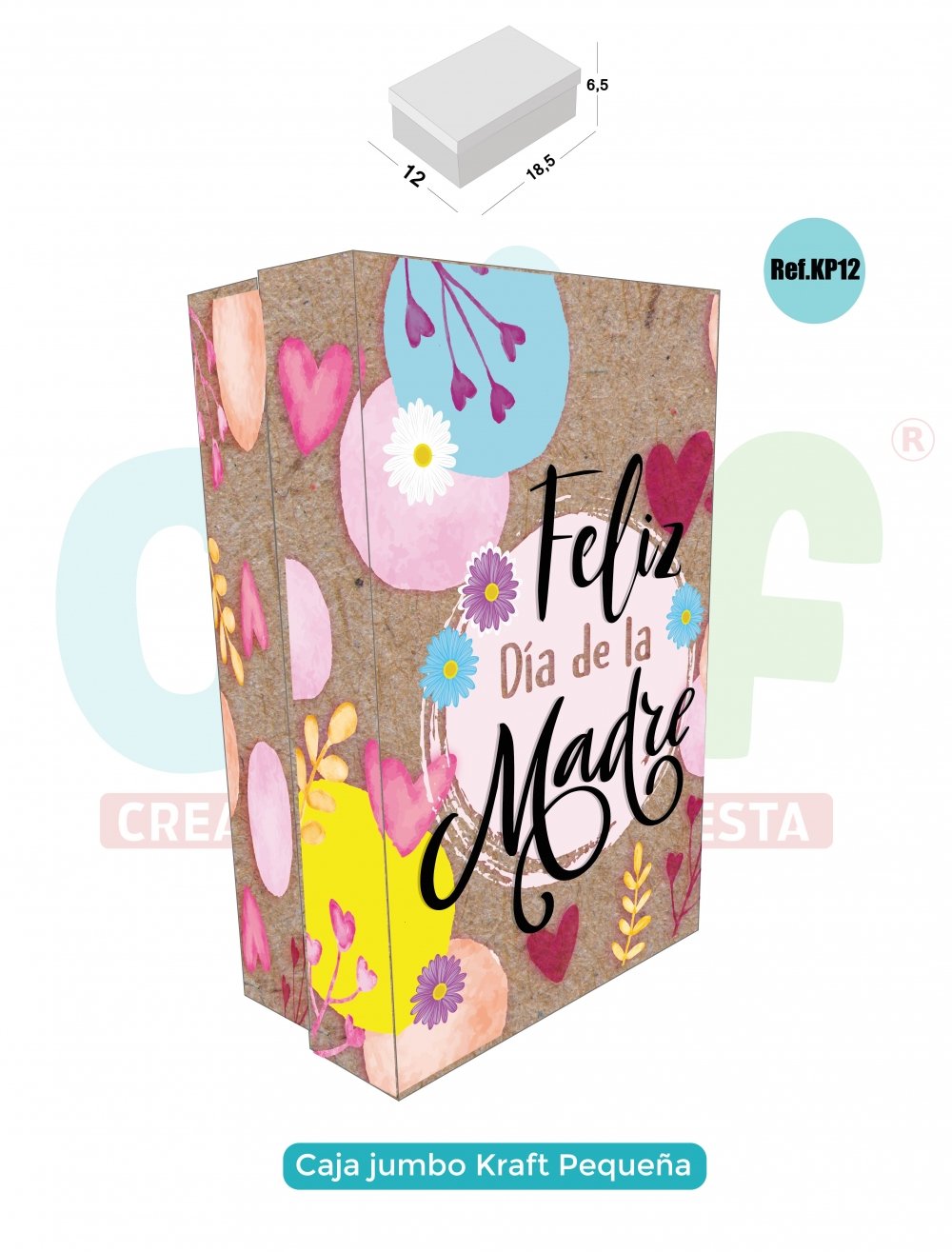 CAJA JUMBO KRAFT COLOR PEQUEÑA MADRE KP12 MADRE KP12