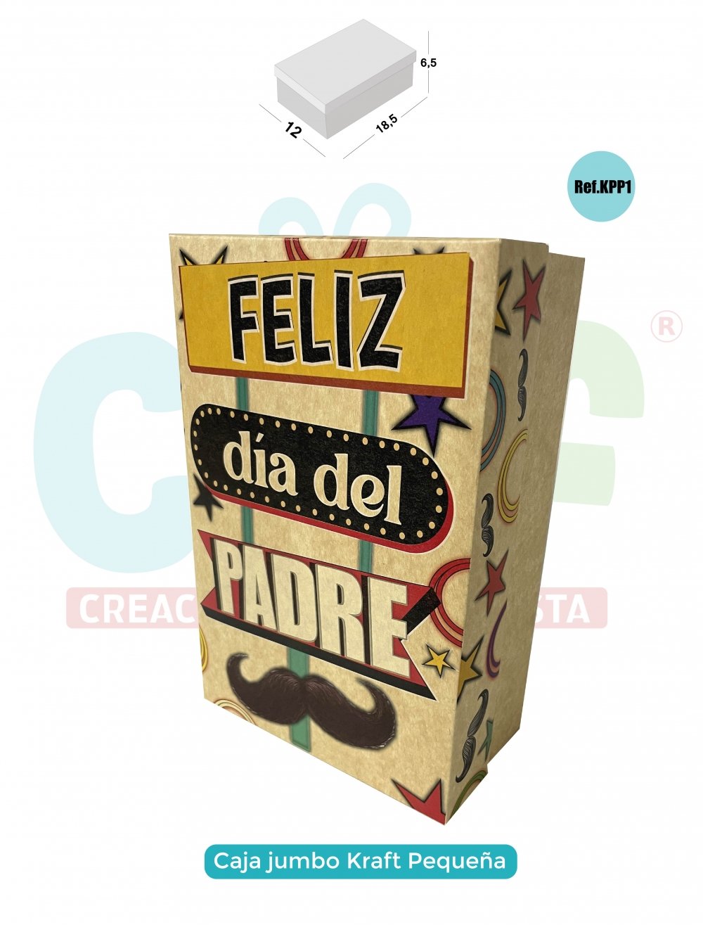 CAJA JUMBO KRAFT COLOR PEQUEÑA KPP1 PADRE